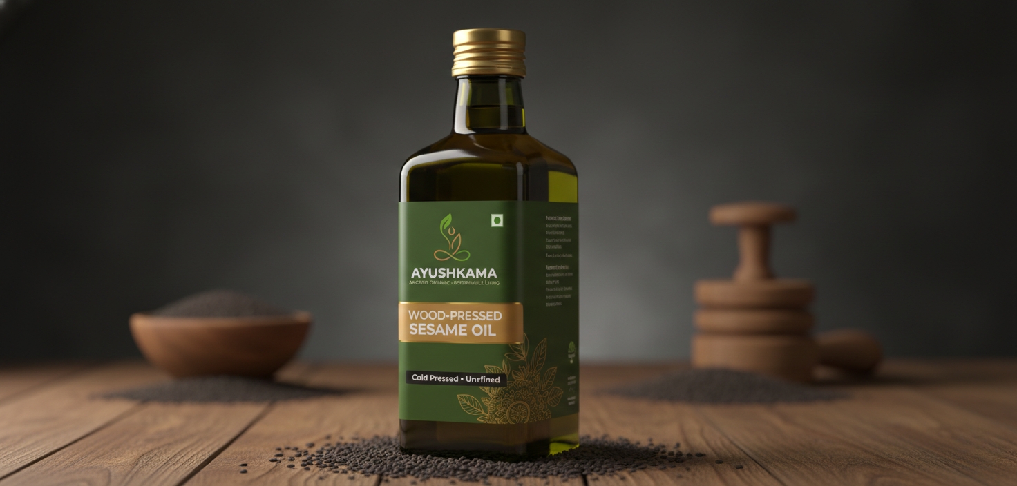 Wood-Pressed Sesame Oil